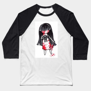 Goth Girl Baseball T-Shirt